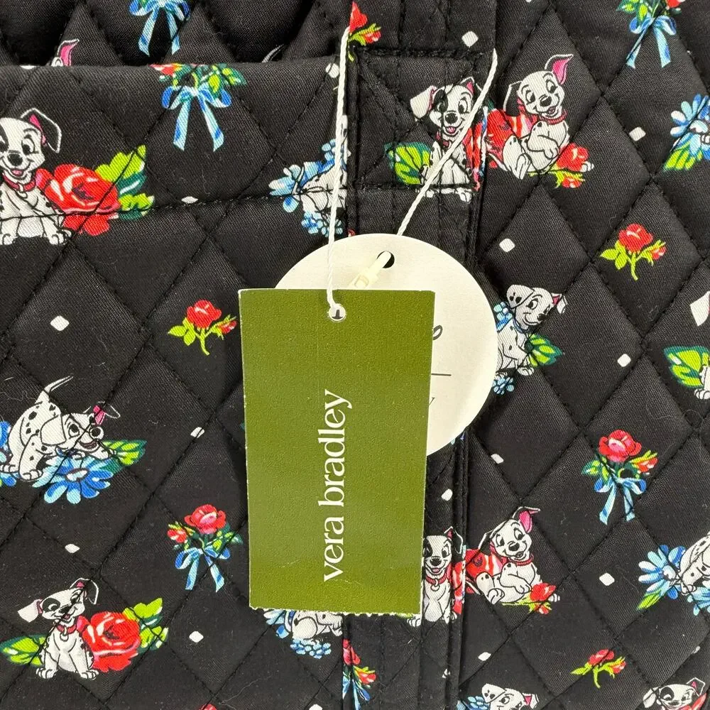 Vera Bradley Disney Large Original Duffel Bag 101 Dalmations Quilted Cotton